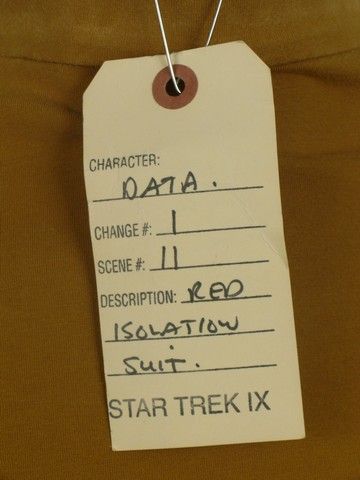Star Trek: Insurrection Data (Brent Spiner) Red Isolation Suit Hero & Stunt